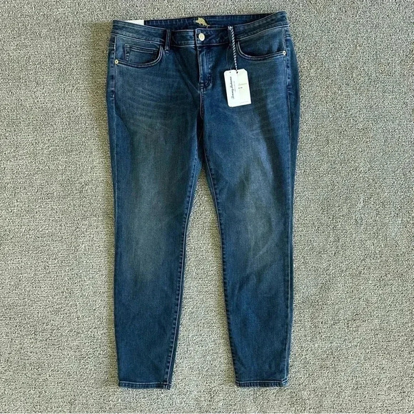 Tommy Bahama Tema Stretch Skinny Jeans In Mid Sea Wash Size 33 X 31 - Picture 1 of 10
